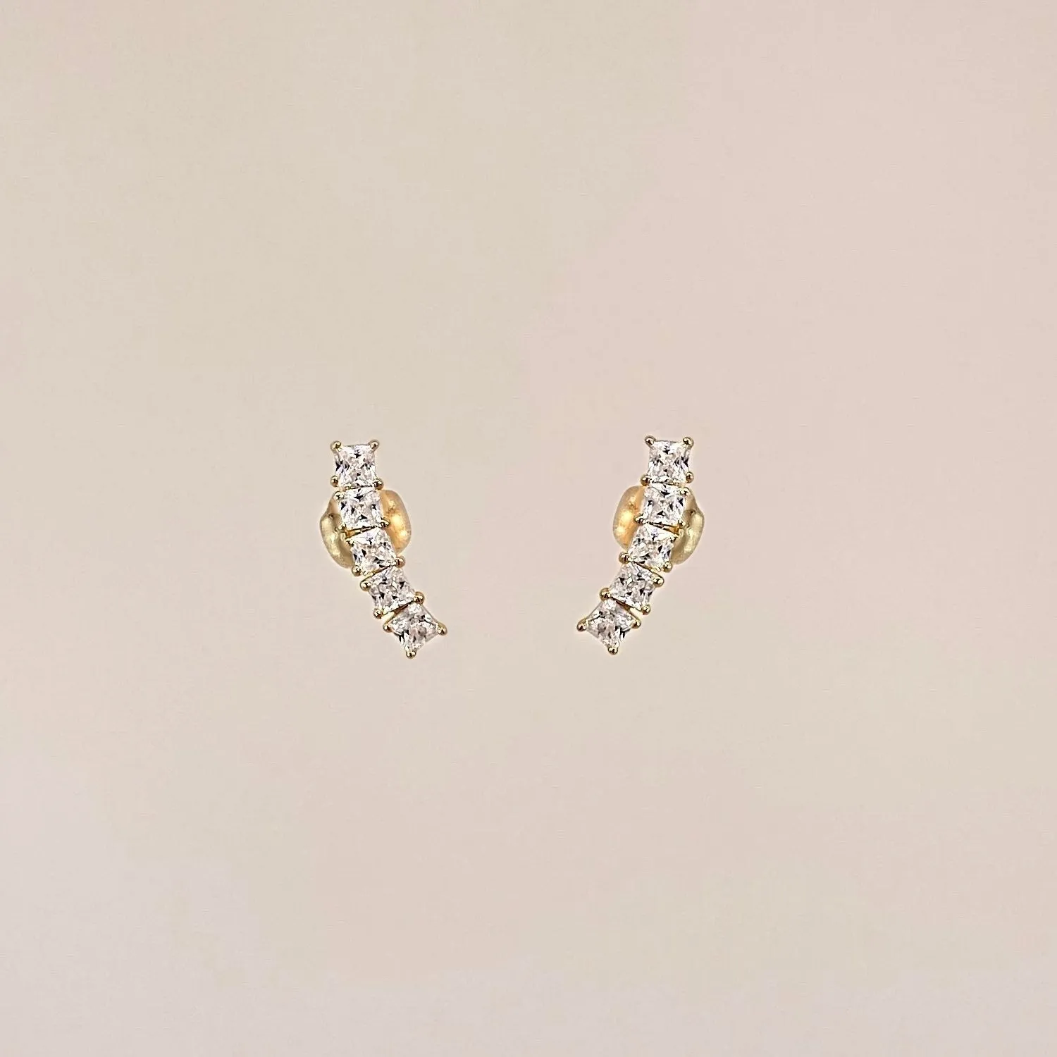 Curved Crystal Studs