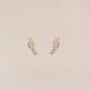 Curved Crystal Studs
