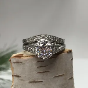 Curved Milgrain Wedding Band - Classic Wedding Ring