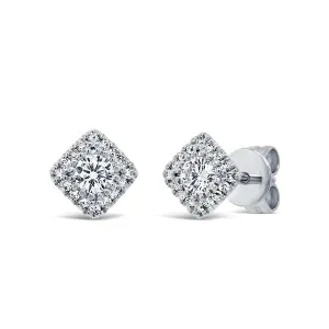 Cushion Halo Studs