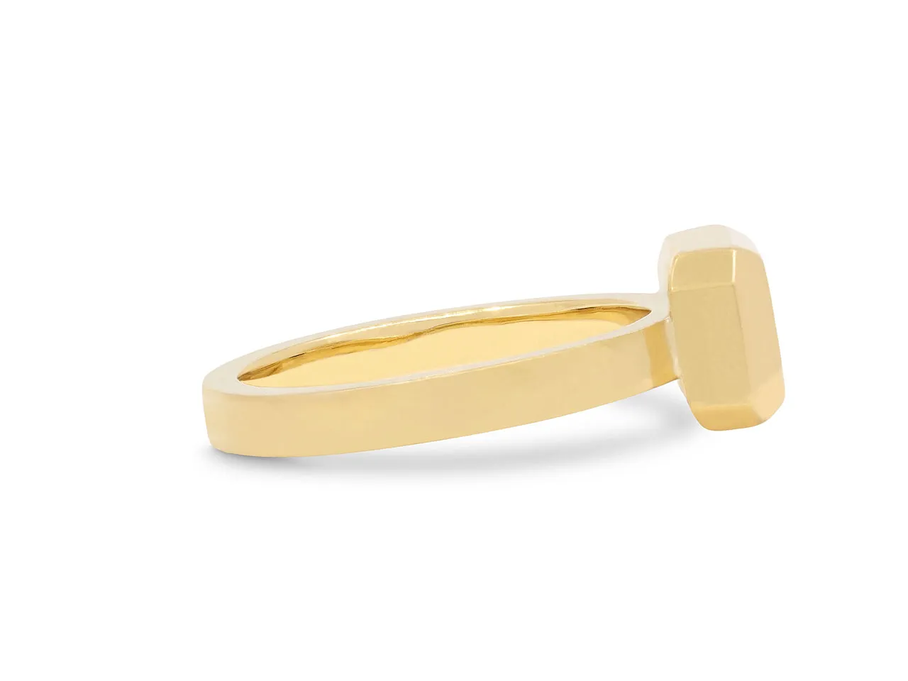 Cynthia Bach Emerald Cut Diamond Ring in 18K Gold