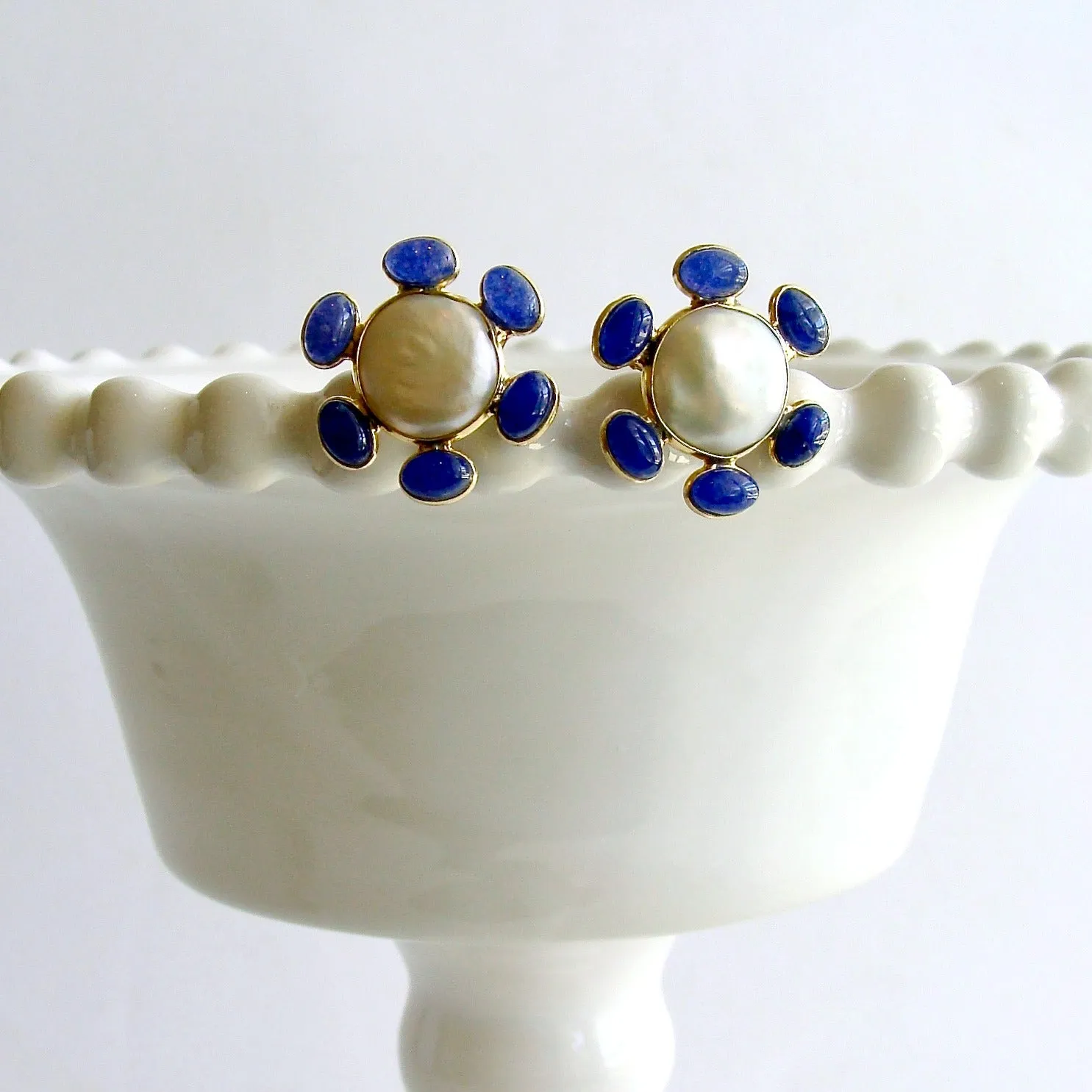 Daisy Lapis Post Earrings