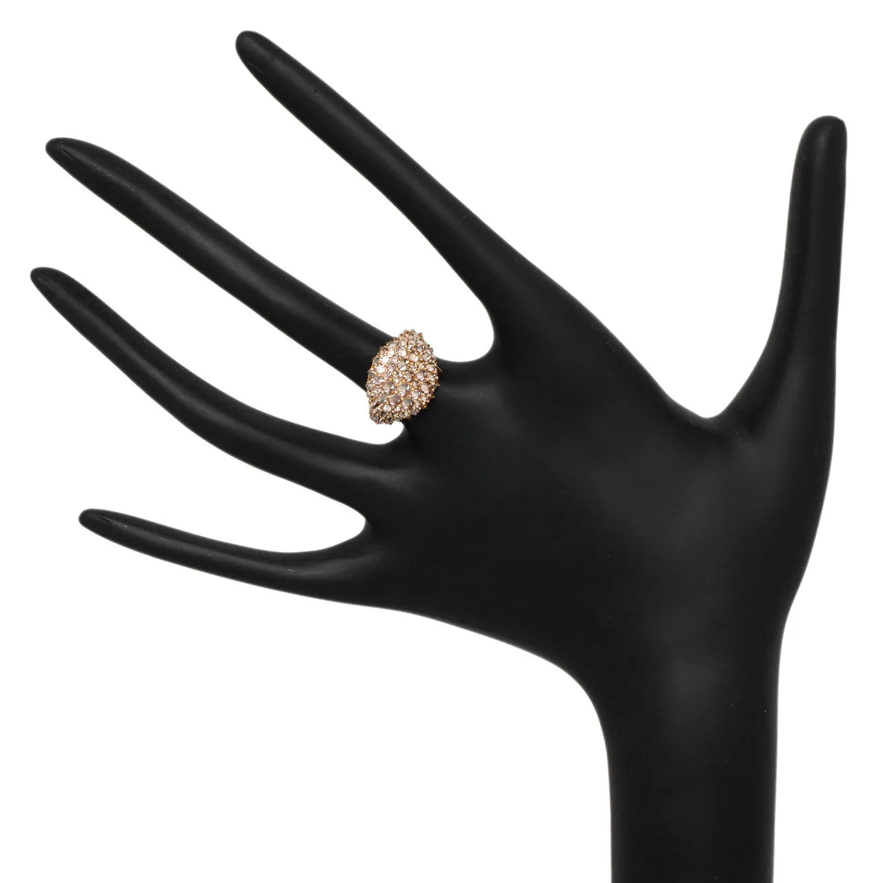 David Yurman 18K Rose Gold & Cognac Diamond Signature Pinky Ring