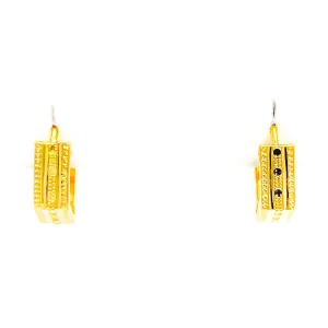 Dazzling Vibrant 22k Gold Earrings