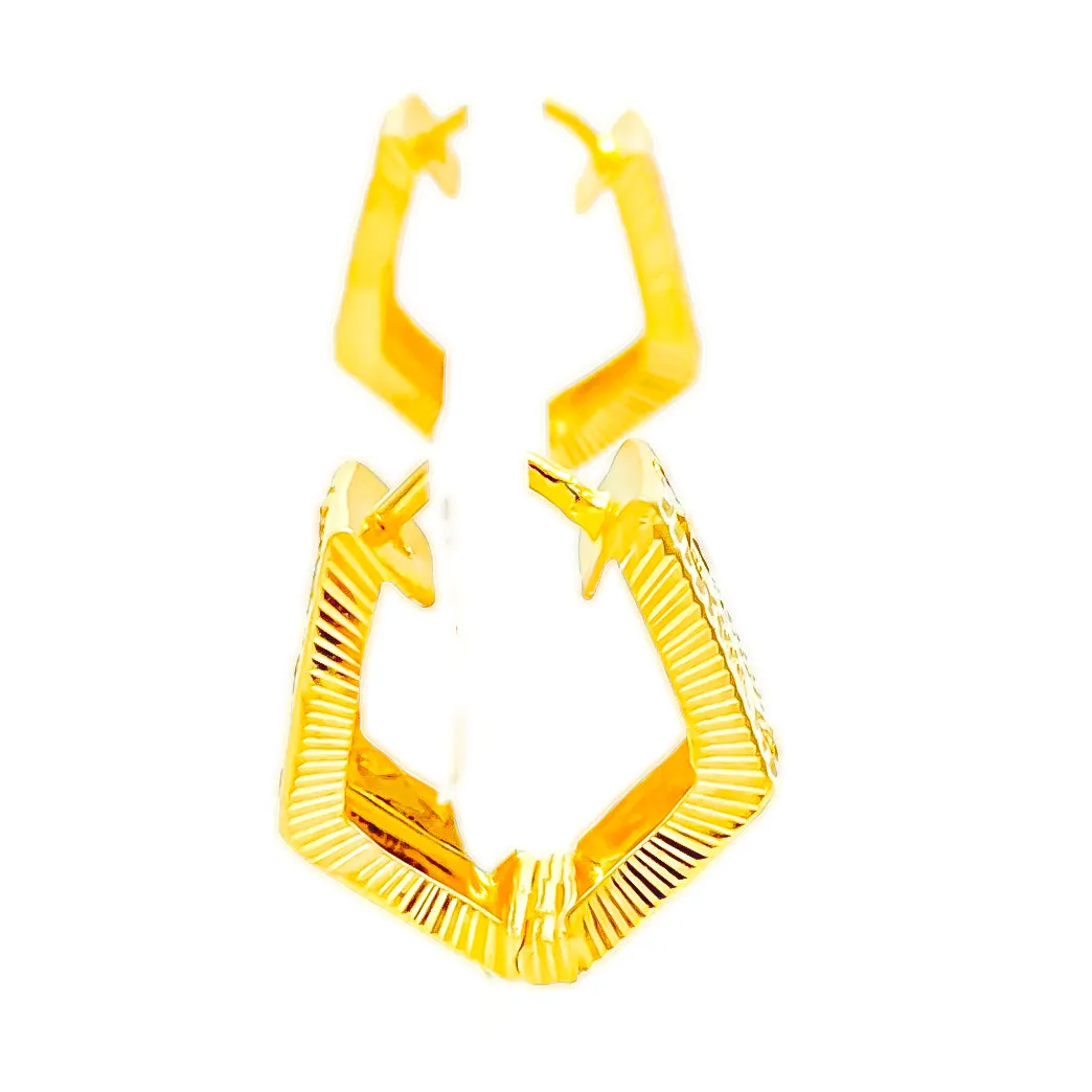 Dazzling Vibrant 22k Gold Earrings