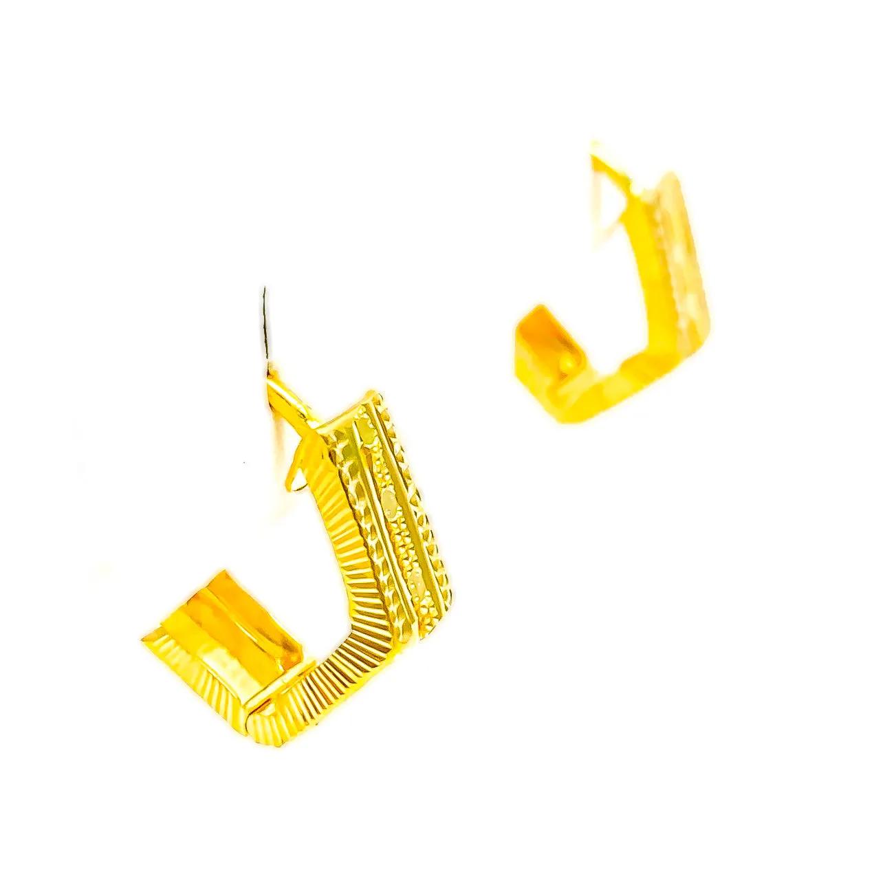 Dazzling Vibrant 22k Gold Earrings