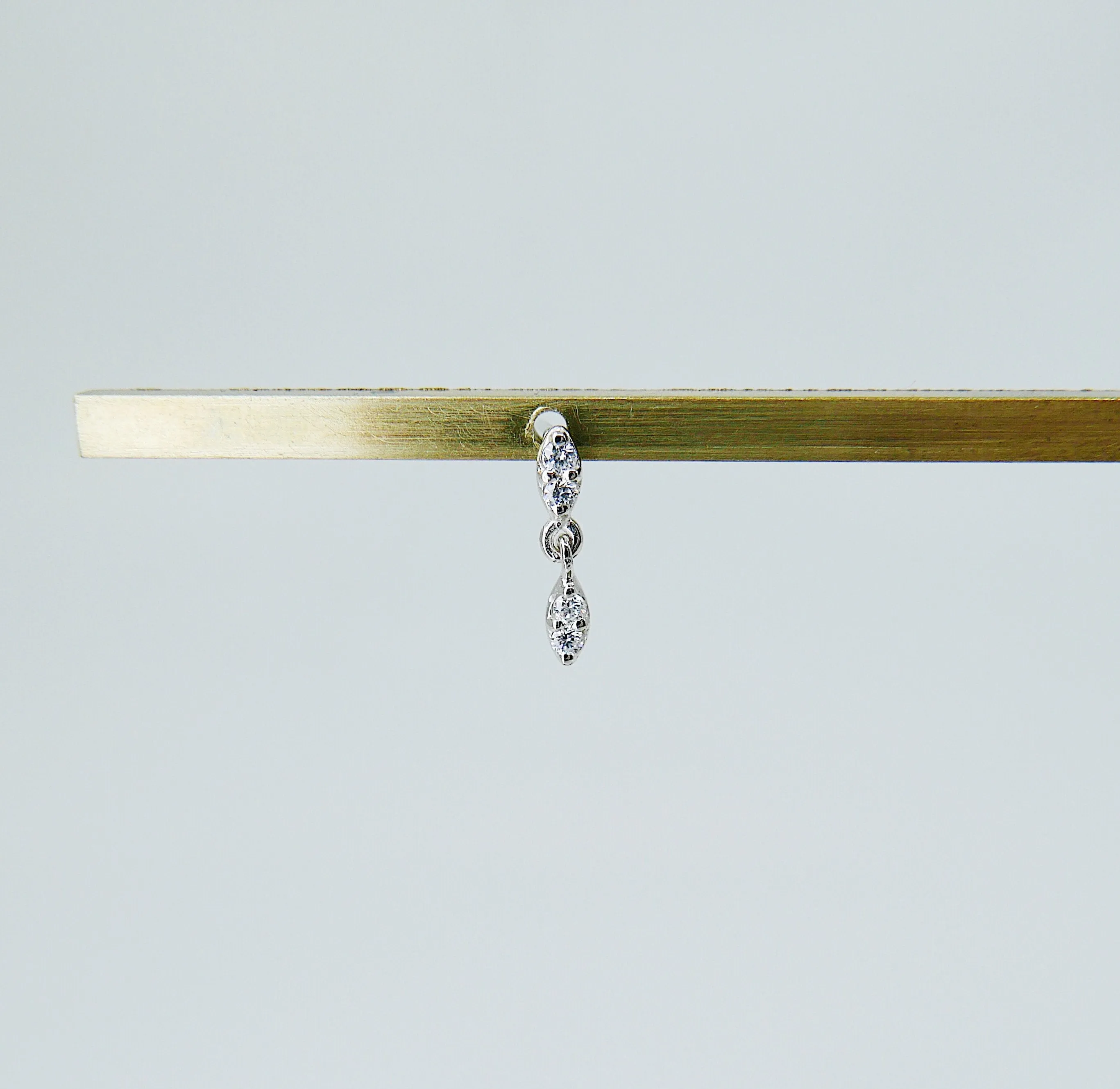 Deja Vu Double Drop Diamond Earring