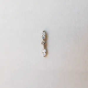 Deja Vu Double Drop Diamond Earring