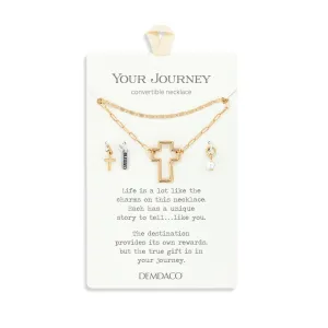 Demdaco Your Journey Faith Necklace Jewelry Set - Gold