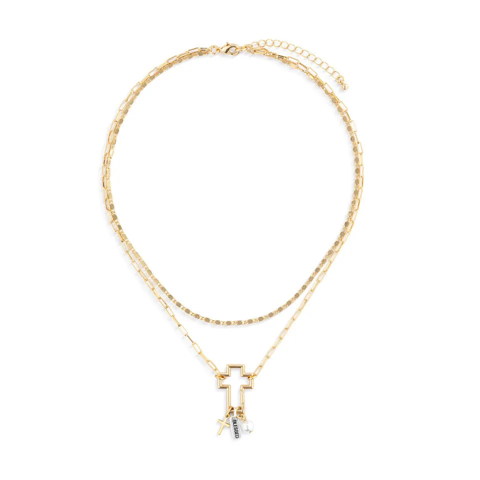 Demdaco Your Journey Faith Necklace Jewelry Set - Gold