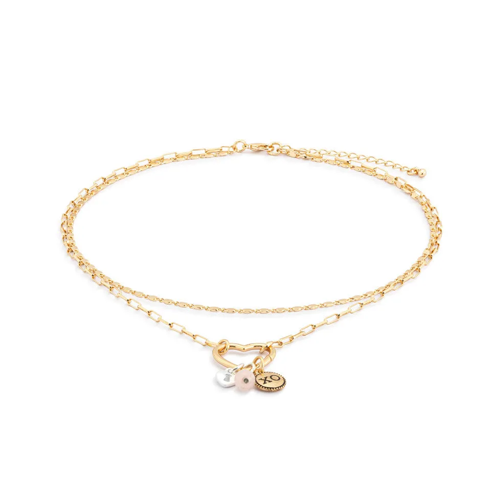 Demdaco Your Journey Love Necklace Jewelry Set - Gold
