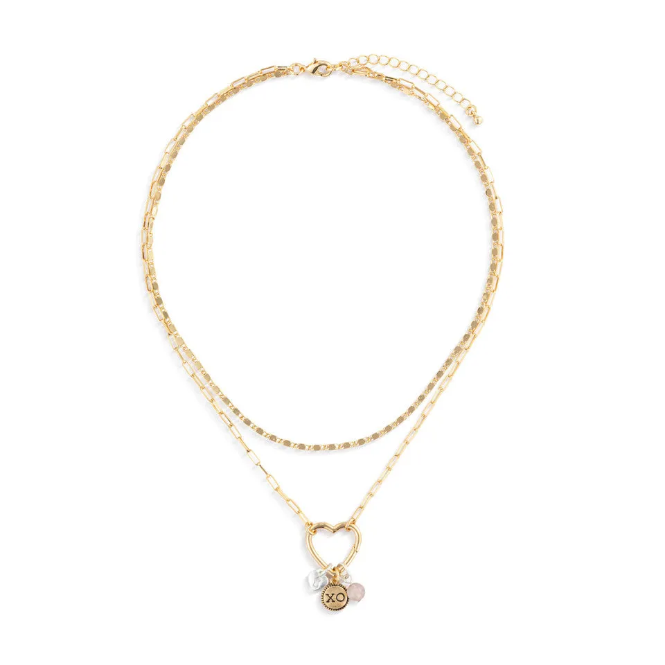Demdaco Your Journey Love Necklace Jewelry Set - Gold