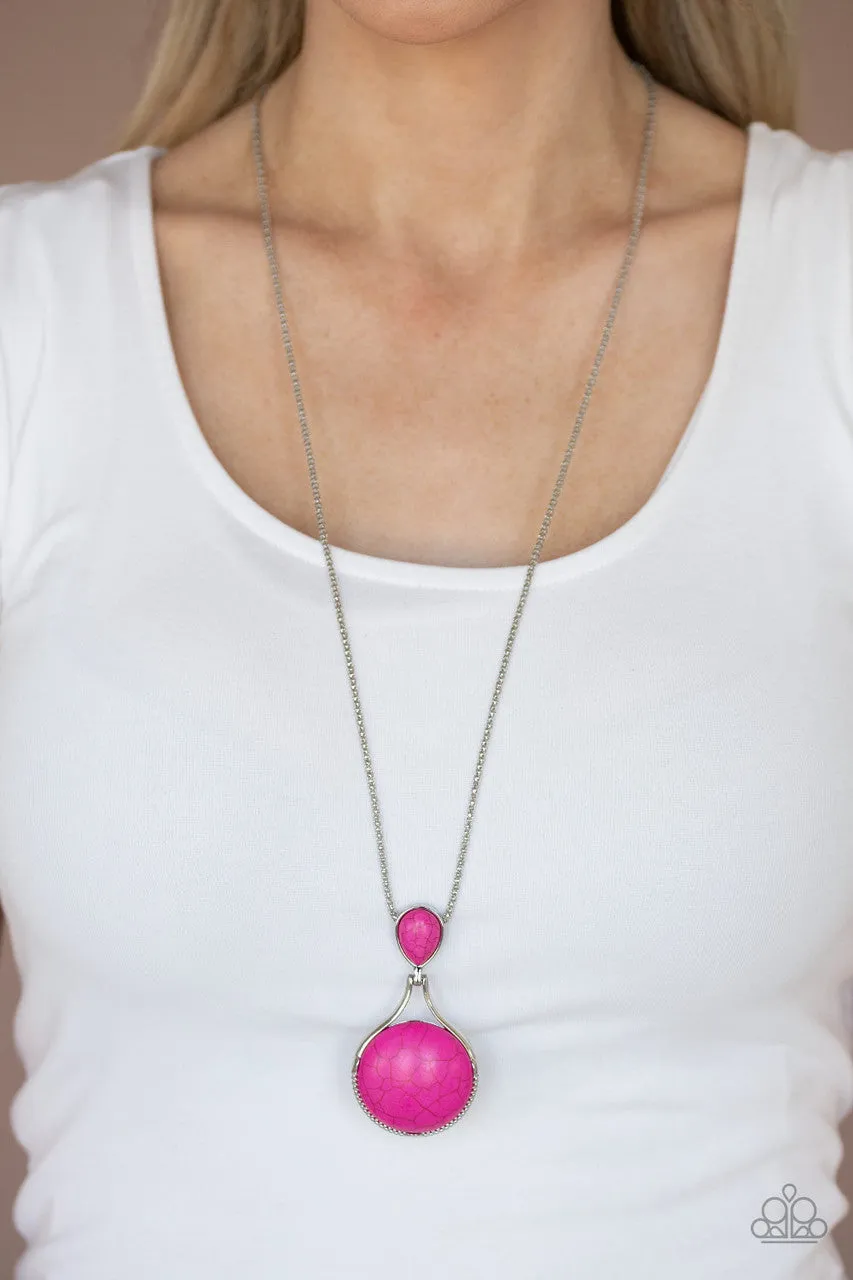 Desert Pools Pink Paparazzi Necklace