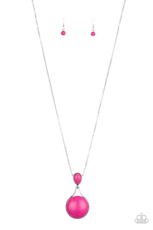 Desert Pools Pink Paparazzi Necklace