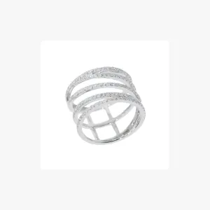 Designer Fashion Fine Jewelry White Diamond Gold Ring