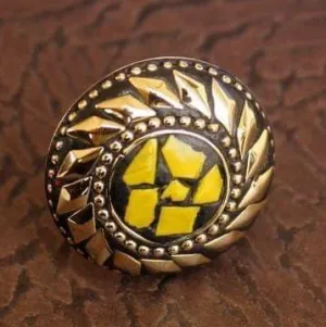 Designer Tibetan Finger Rings Multicolor