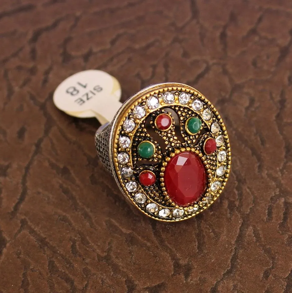 Designer Victorian Finger Rings Multicolor