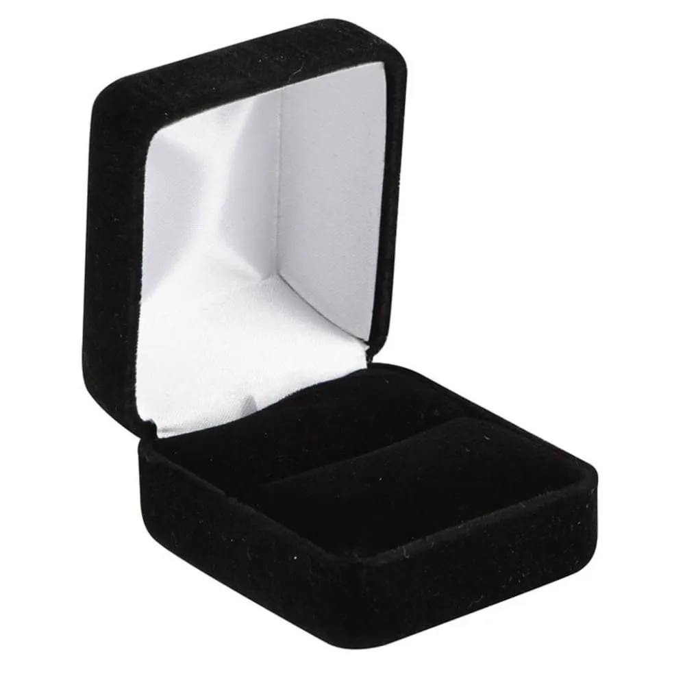 DEUS Men's Tungsten Wedding Band with Red & Blue Box Elder Wood Sleeve 8mm