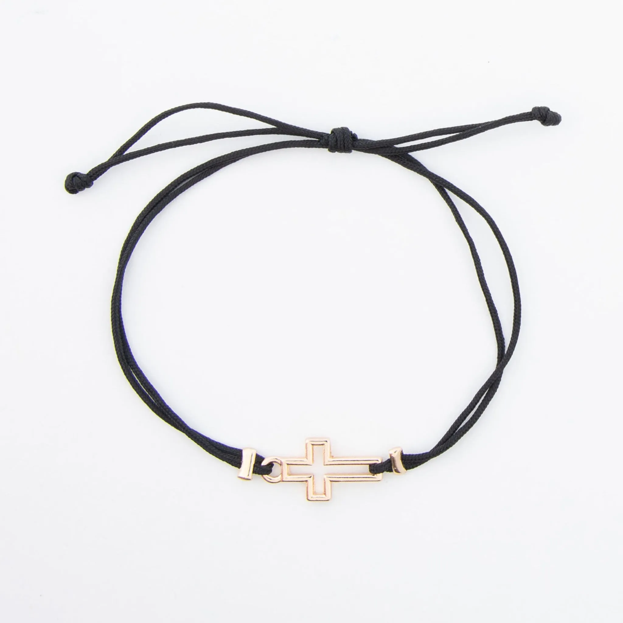 Devon Adjustable Frame Cross Bracelet