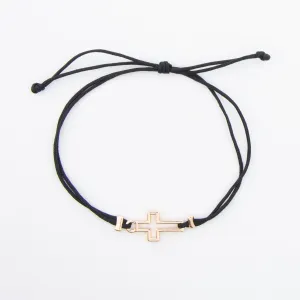 Devon Adjustable Frame Cross Bracelet