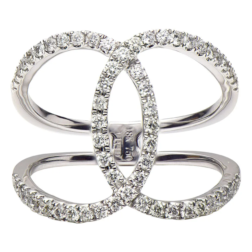 DSL Diamond Criss Cross Ring
