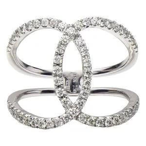 DSL Diamond Criss Cross Ring