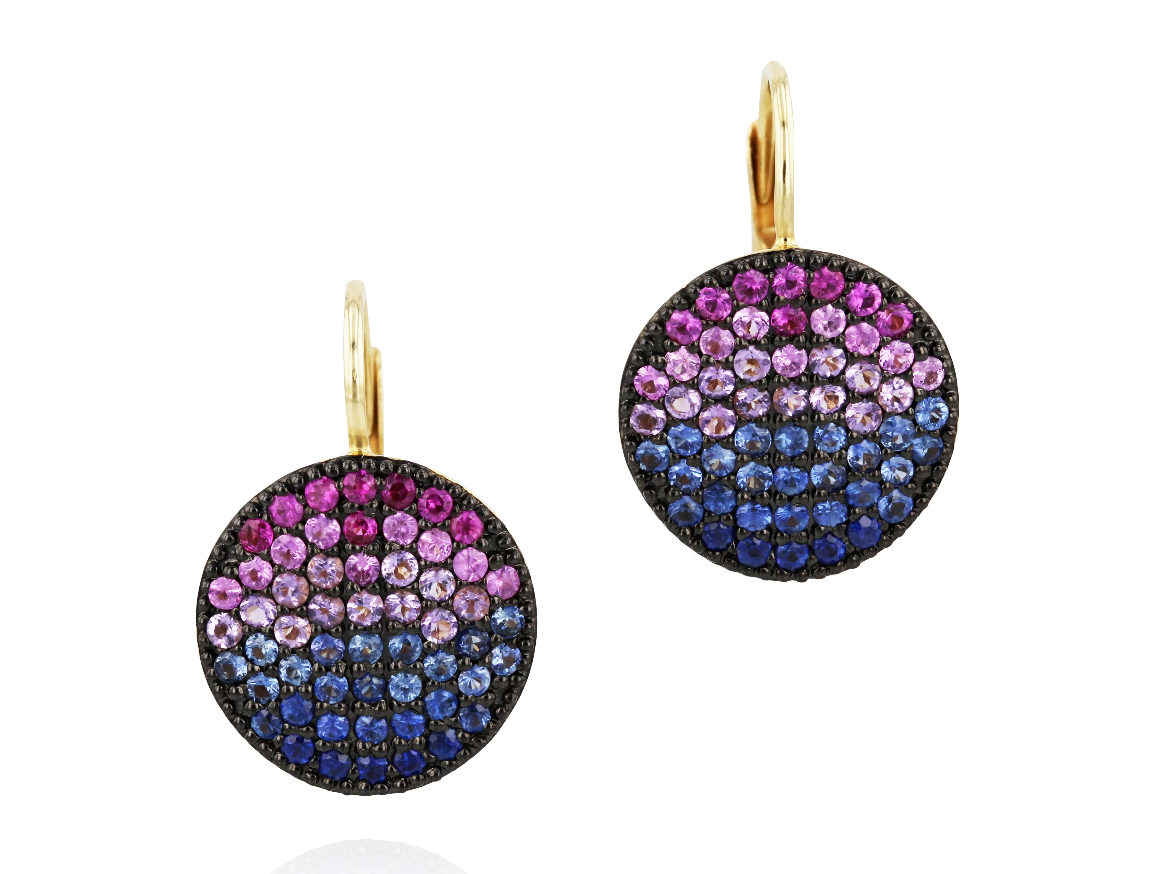 Dusk Infinity Leverback Earrings