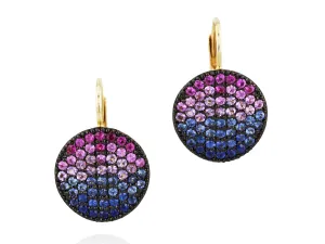 Dusk Infinity Leverback Earrings