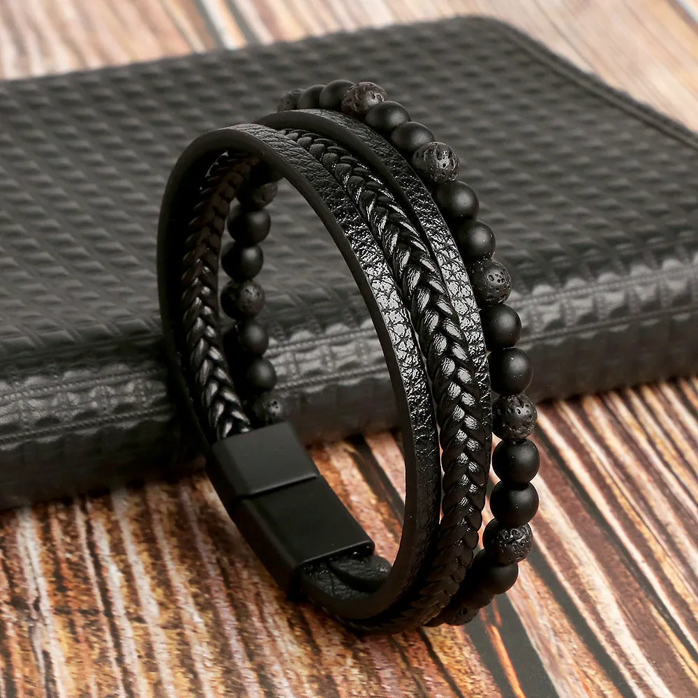 Dylan - Stylish Leather Bracelet Set for Men