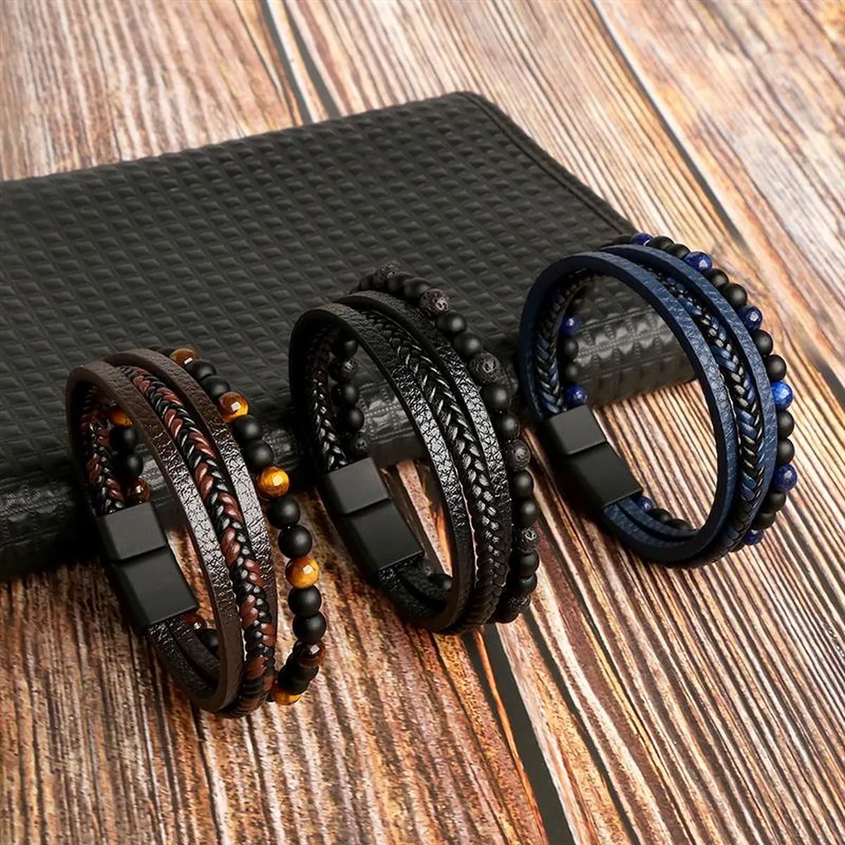 Dylan - Stylish Leather Bracelet Set for Men