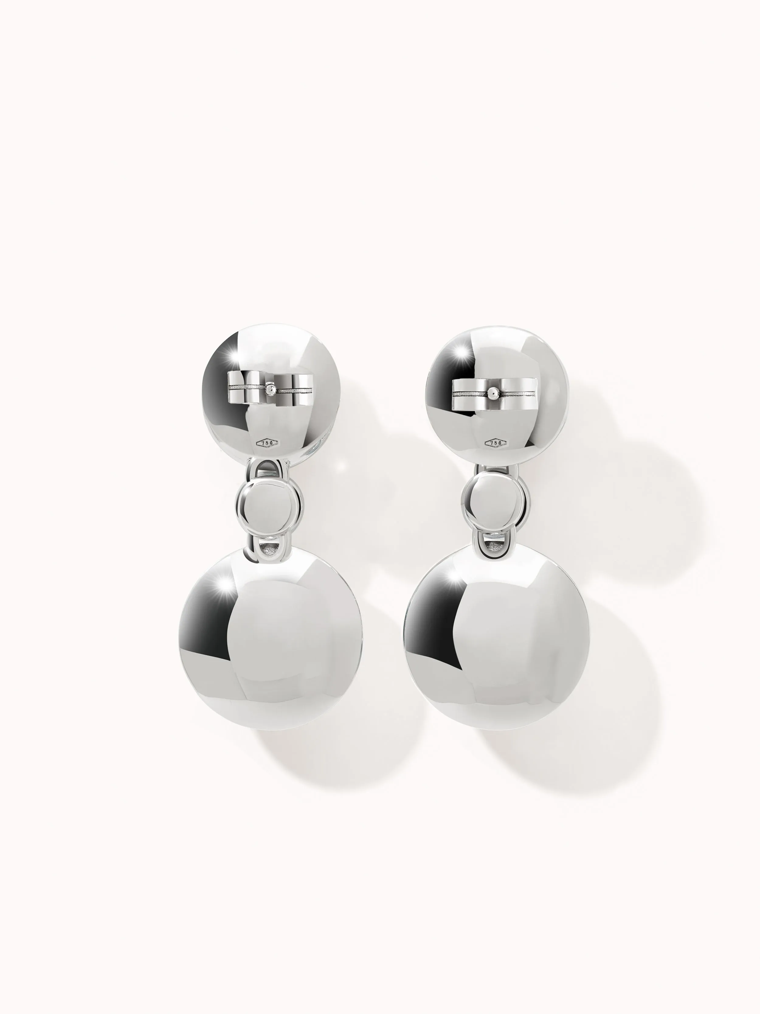 Earrings BOUTON 2 Cabochons 'Sky' / Classic 'Sky' / Classic