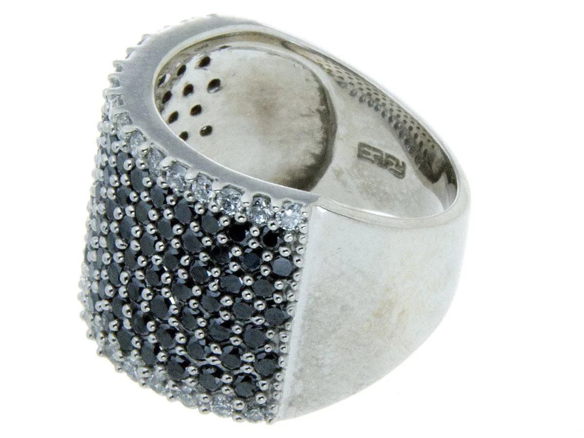 Effy Caviar Black and White Diamond Band