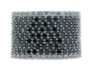 Effy Caviar Black and White Diamond Band