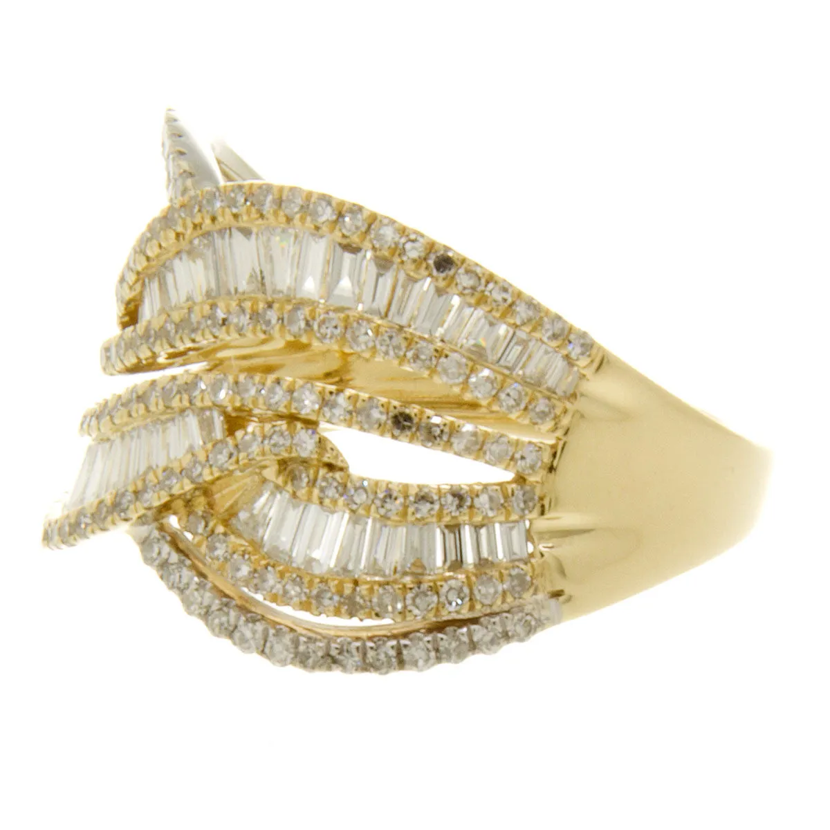 Effy Collector's Edition D'Oro Diamond Cross Over Ring