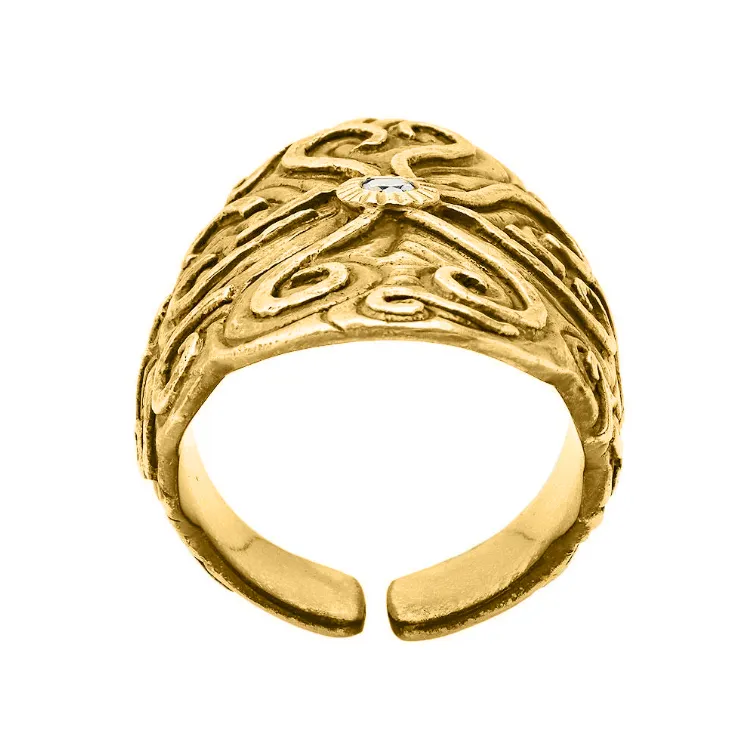 Energy Flow Gold Ring