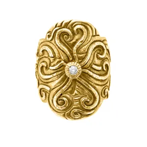 Energy Flow Gold Ring