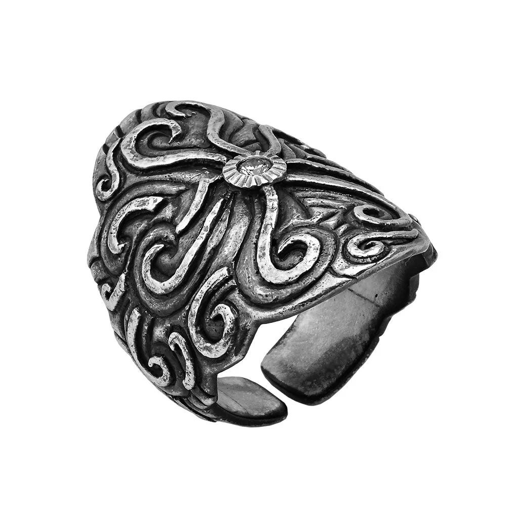 Energy Flow Silver Ring