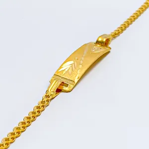 Engraved 22k Gold Baby Bracelet