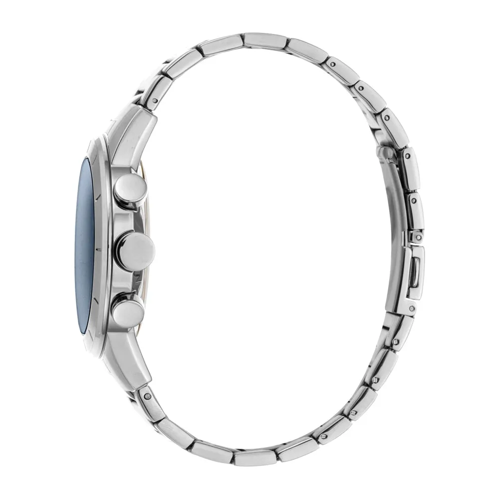 Esprit Men's Chronograph Stainless Steel Watch Blue Dial & Metal Bracelet