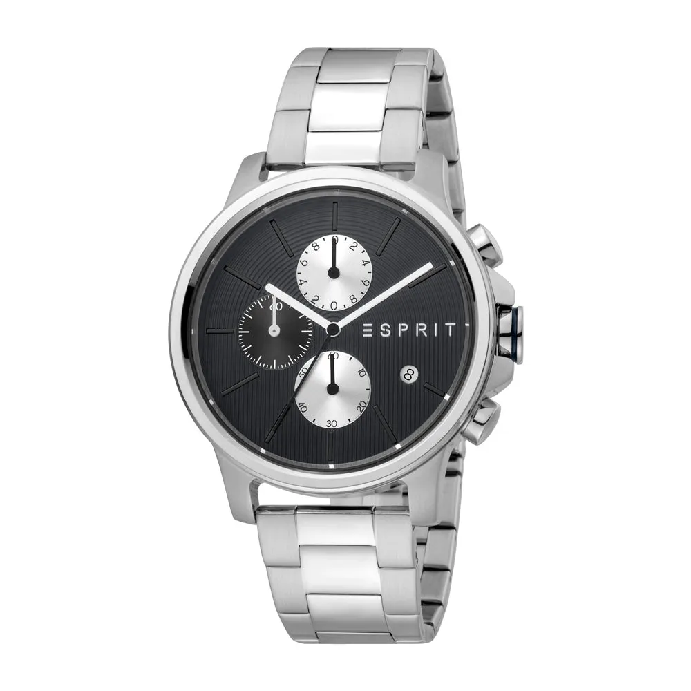 Esprit Men's Chronograph Watch Black Dial With Date
