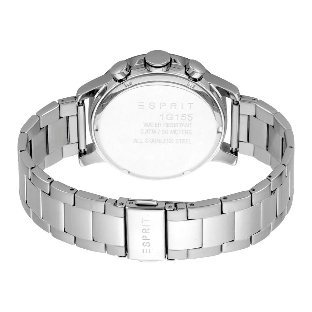 Esprit Men's Chronograph Watch Black Dial With Date