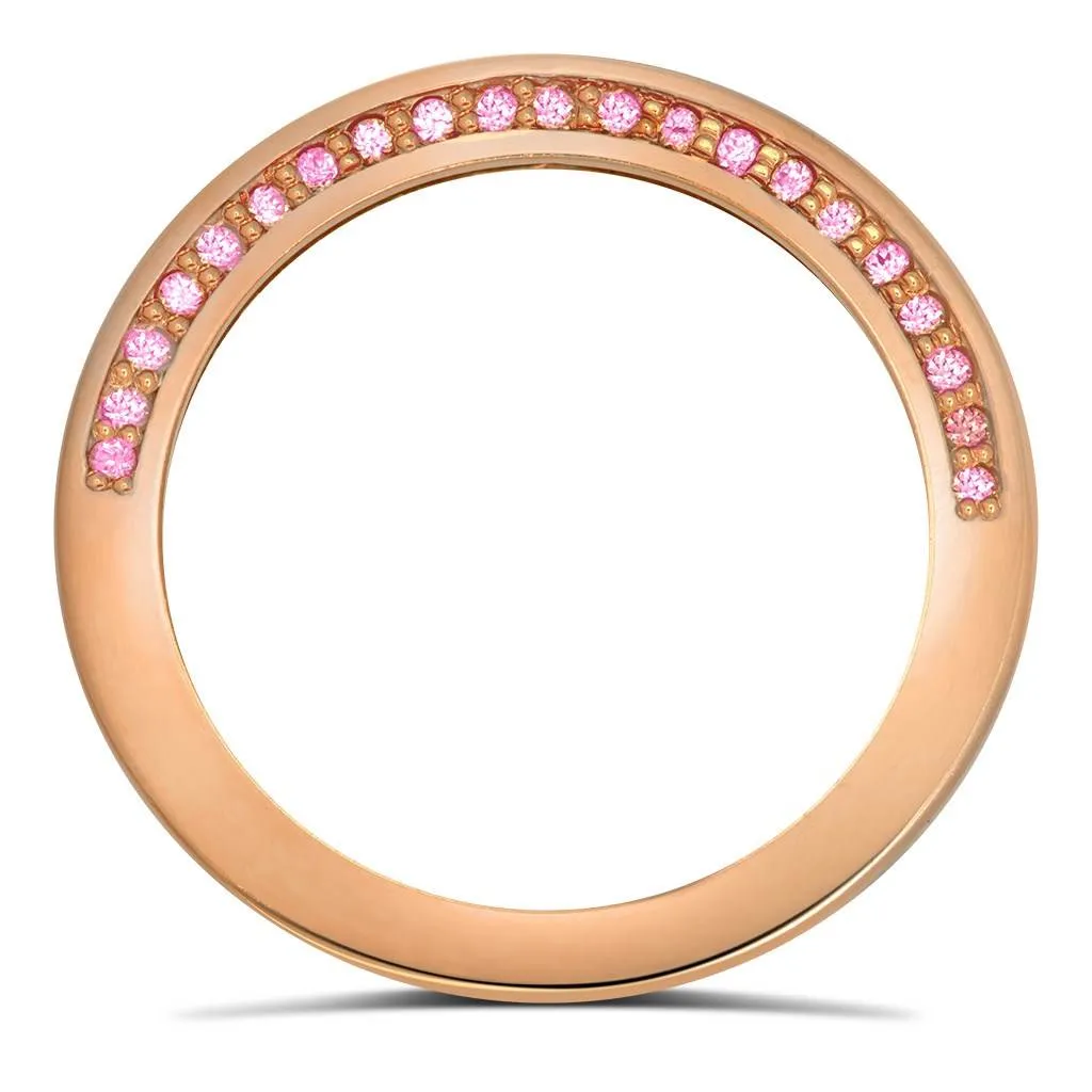 Eternal Love Pink Sapphire Wedding Band