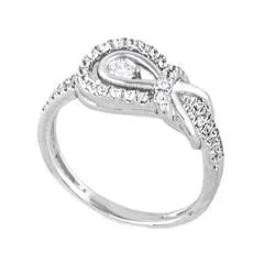 EternalDia 1/3Carat T.W. Diamond 10kt White Gold Fashion Ring