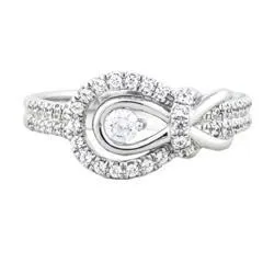 EternalDia 1/3Carat T.W. Diamond 10kt White Gold Fashion Ring