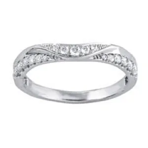 EternalDia 1/4Carat T.W. Diamond 10kt White Gold Contour Ring