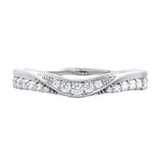 EternalDia 1/4Carat T.W. Diamond 10kt White Gold Contour Ring