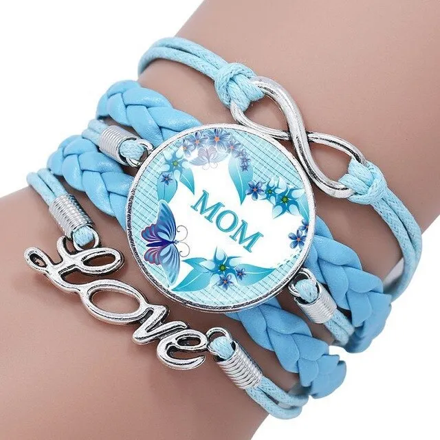 Fashion Letter MOM Time Gem Glass Bracelet  Eternal Love for A MOTHER  Mother's Day Gift  Wholesale Dropshipping