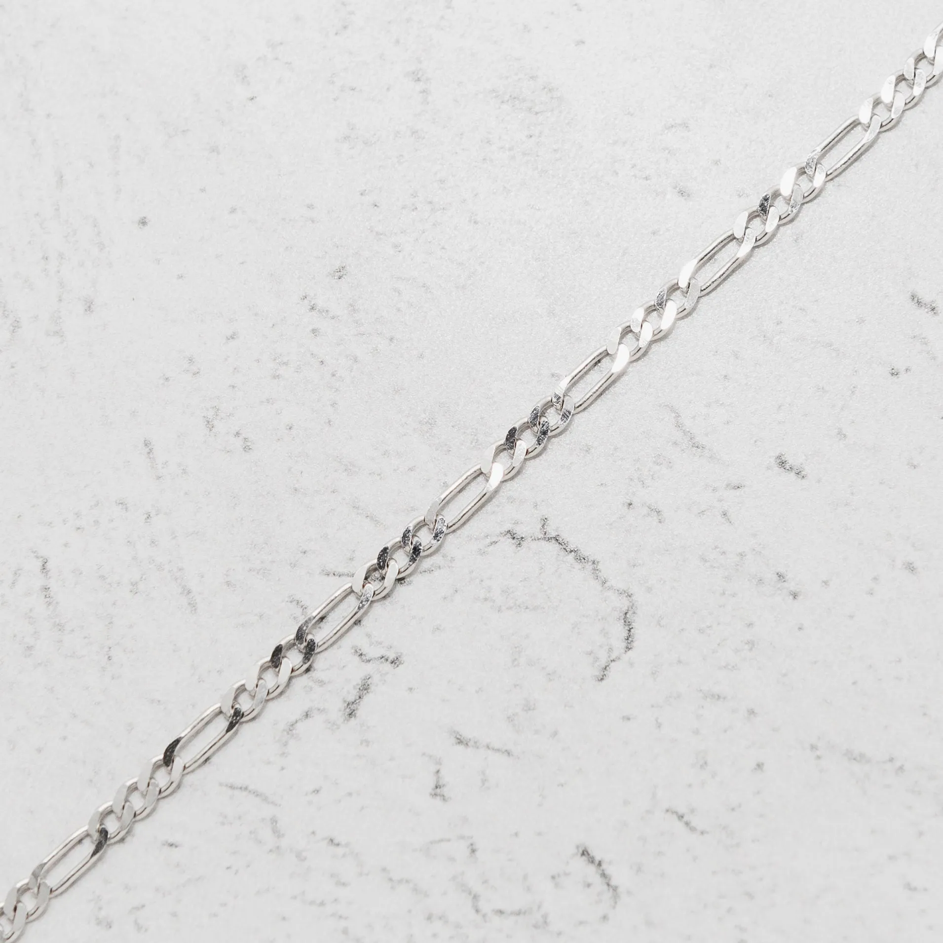 Figaro Chain Necklace in 14k Gold