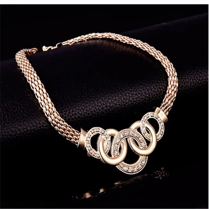 Five-ring suit necklace earrings bracelet