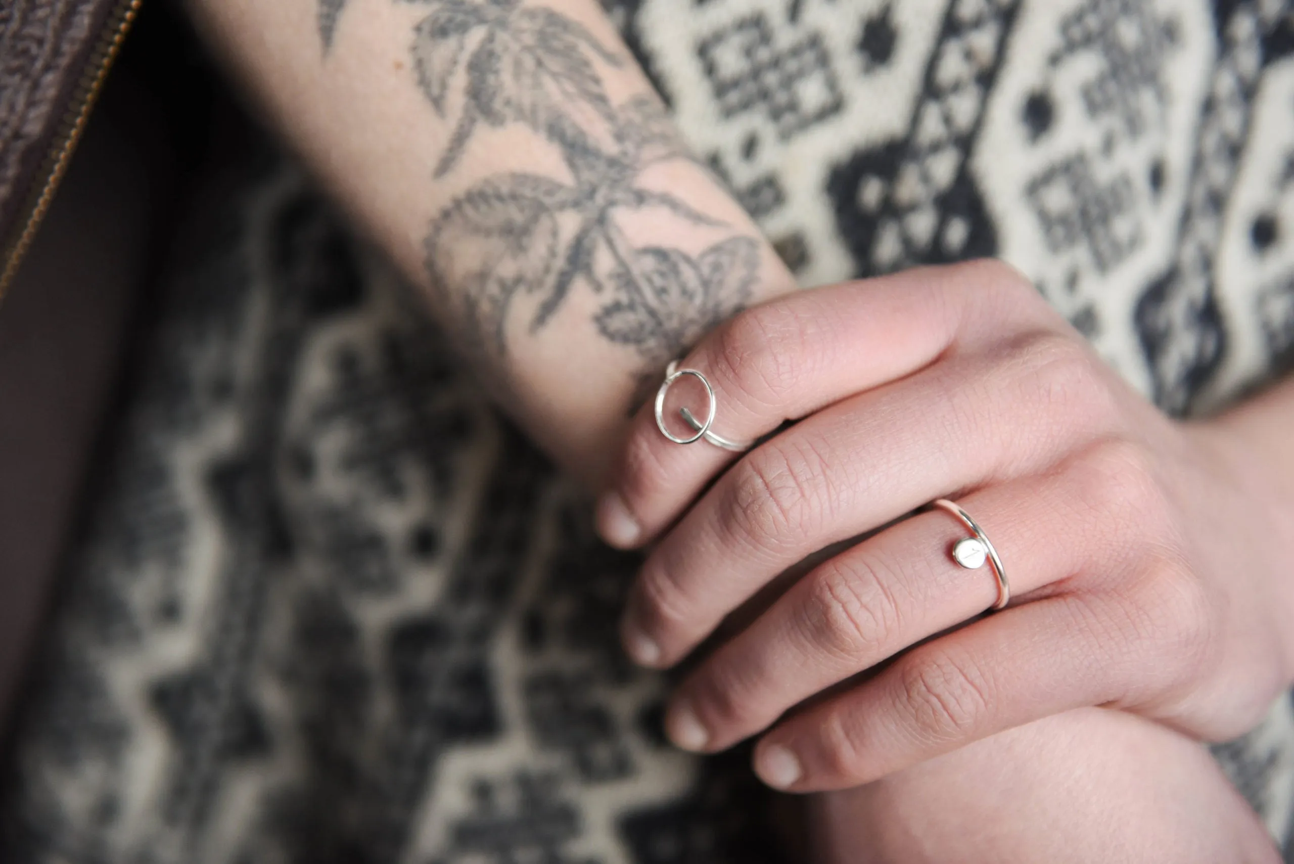 Fjellsmykke - Compass Mini Silver Ring